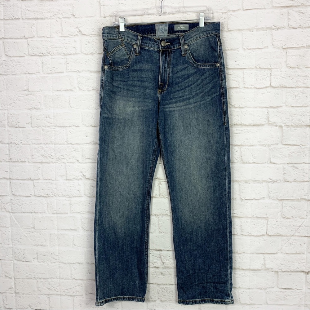 Rock & Republic Relaxed Straight Stretch Jeans 32 - Picture 2 of 11